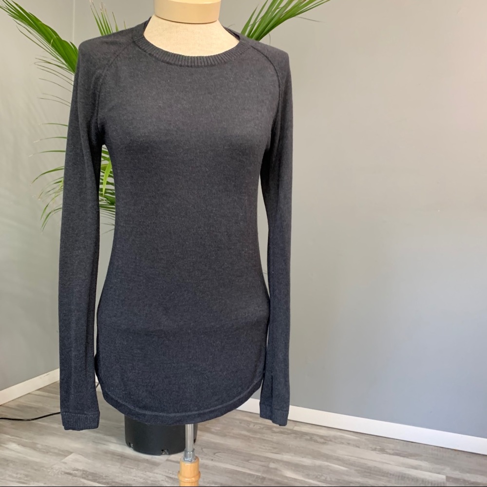 Lululemon pima cotton sweater hblk size 4